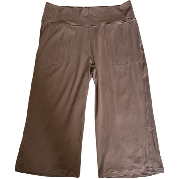 Lululemon Align Hi Rise Wide Leg Pants Tan Brown Plus Size 20 New! - Picture 4 of 9